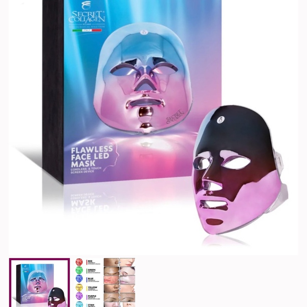 LED Face Mask - Pink and Black